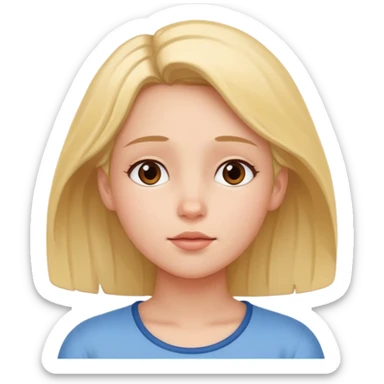 girl dreaming about boy sticker