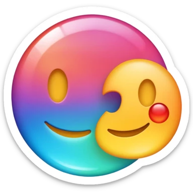 Emoji word “Metafora”, each letter as a metaphor, glossy emoji style, bright gradient, rounded vector, transparent background, PNG sticker