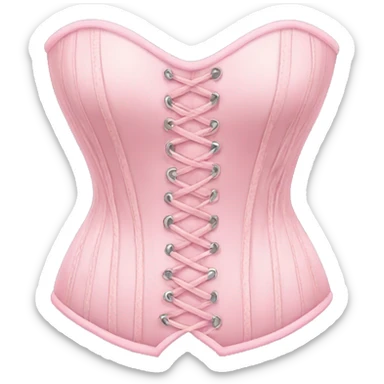 Pastel pink corset  sticker