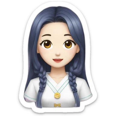 kpop idol aespa ningning chinese sticker