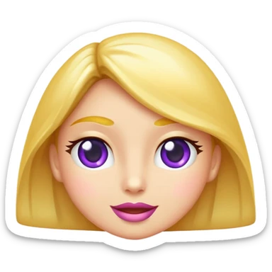 Moño  en color lila sticker