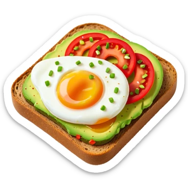 beautiful avocado toast awesome meal sticker