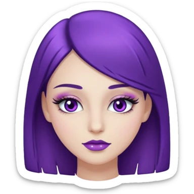 beauty purple sticker