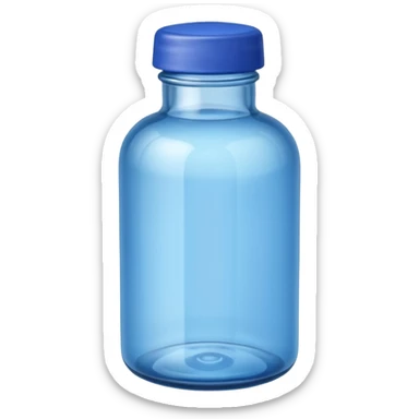 fix this bottle with blue cap and blue body sticker
