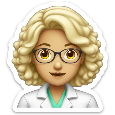 female chemist sticker
