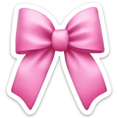 Pink bow sticker