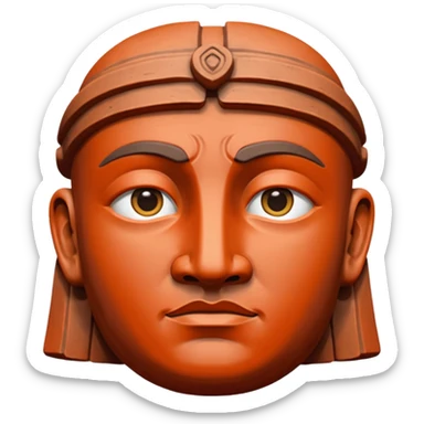 Terracotta guardian,Museum Statues. sticker