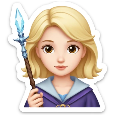 Girl with wand sticker