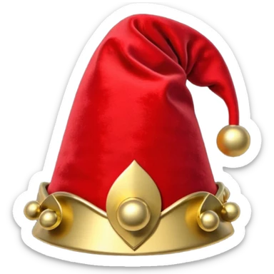 red jester hat sticker