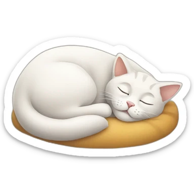 Cat sleep sticker