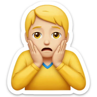 sobbing emoji thats praying sticker