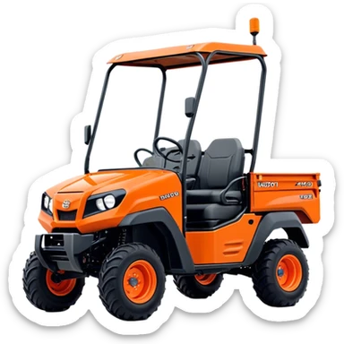 Farm Utility Vehicle (UTV) - Kubota RTV-XG850 (Model Year: 2021) (Iconic colour: Orange) sticker