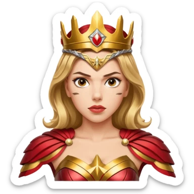 Scarlett Johansson as a wonder woman sticker