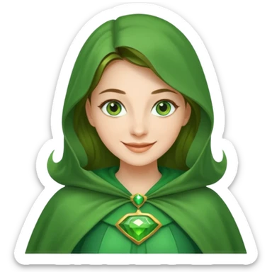female hero for sustainability sticker