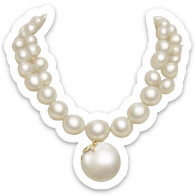 Chanel Pearl necklace  sticker