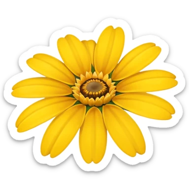 flor amarela margarida sticker