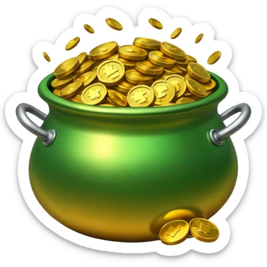 Pot of gold sticker
