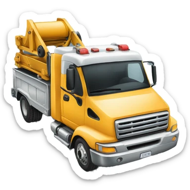 tow truck with loading space  sticker