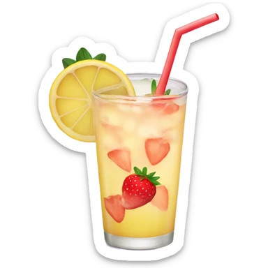 Strawberry lemonade sticker
