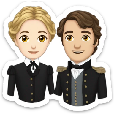 Pride and Prejudice Knightley and McFadyan sticker