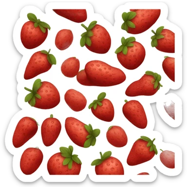 red fruits  sticker
