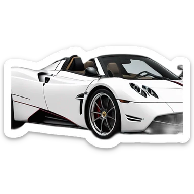 Pagani huayra roadster sticker