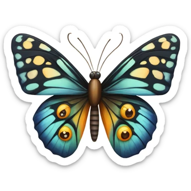 cute butterfly face  sticker