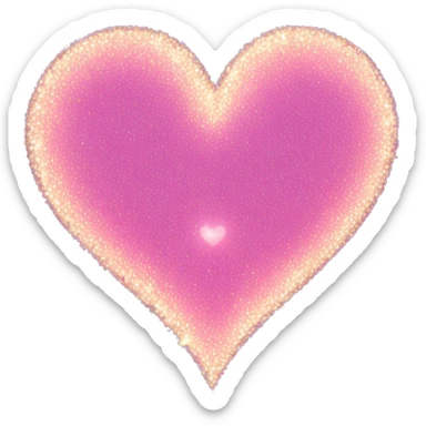 Heart with massive sparkles sticker