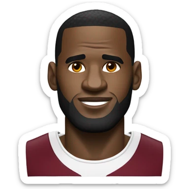 Lebron james getting a low taper fade sticker