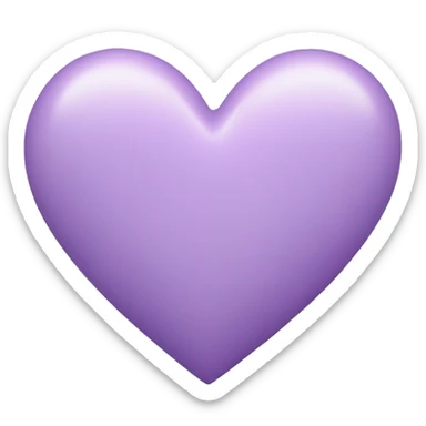 pastel purple heart sticker