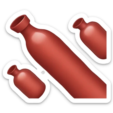 hot water bottle red sticker