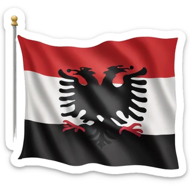 Flag of albania but very cool and epic sticker