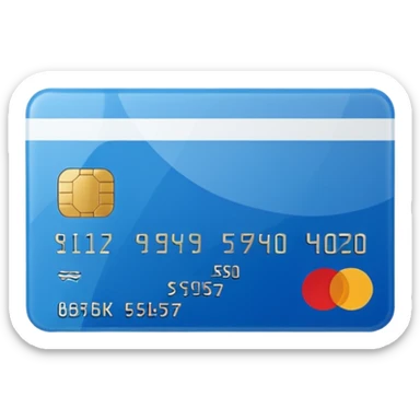 Bank card sticker
