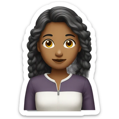 Fille timide  sticker