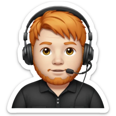 CaseOh, the fat ginger streamer sticker