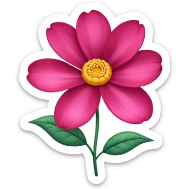 silk flower sticker