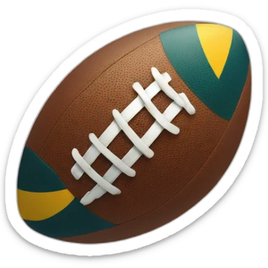 Ballon de rugby sticker