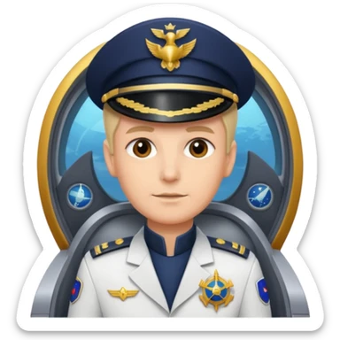 spaceship admiral sticker