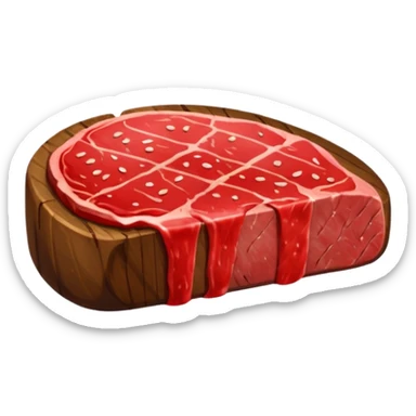 de a viande un steak sticker