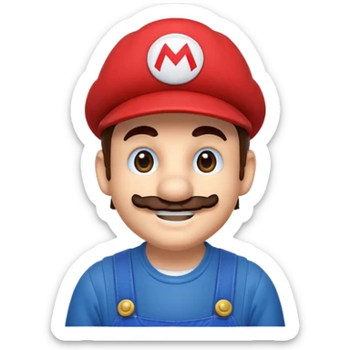 Mario pixel sticker