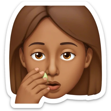 nose inhaling sticker