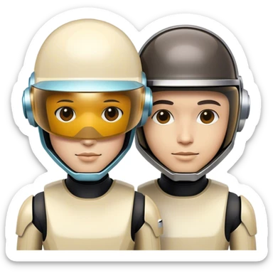 daft punk duo sticker