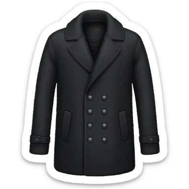 black longcoat sticker
