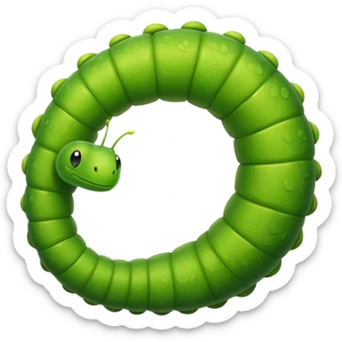 Inchworm with arch sticker