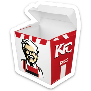 KFC box sticker