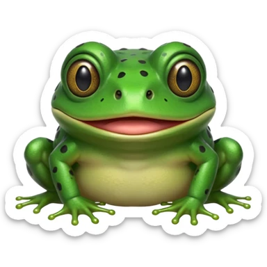 built upon the green bufo frog meme face meme, build me one for bufo-finds-your-email-offensive sticker