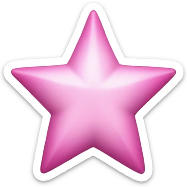 pink star sticker