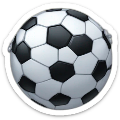 soccer ball emoji with shades on eyes and blingy chain around neck sticker