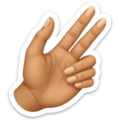 ASL Alphabet D sticker