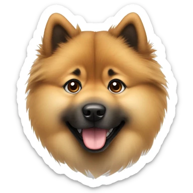 Cute eurasier dog  sticker